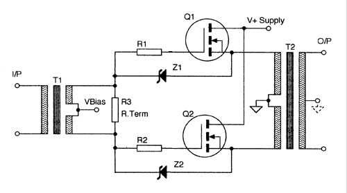 Zero Feedback Transformer Audio Power Amplifier